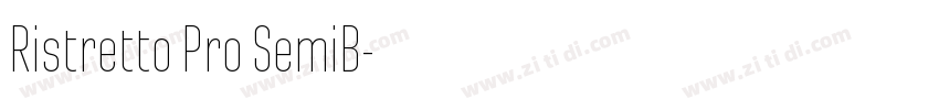 Ristretto Pro SemiB字体转换 Ristretto Pro SemiB字体转换